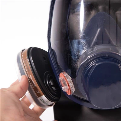 Máscara de soldadura con respirador de cara completa